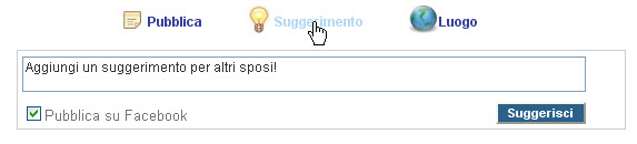 pubblica suggerimento sul blog