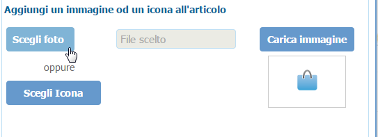 scegli foto per articolo lista nozze